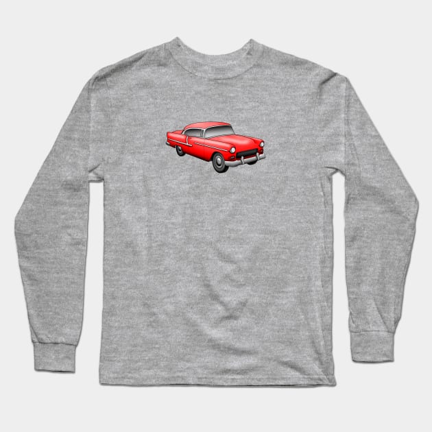 55 Chevy Bel Air Long Sleeve T-Shirt by SeattleDesignCompany